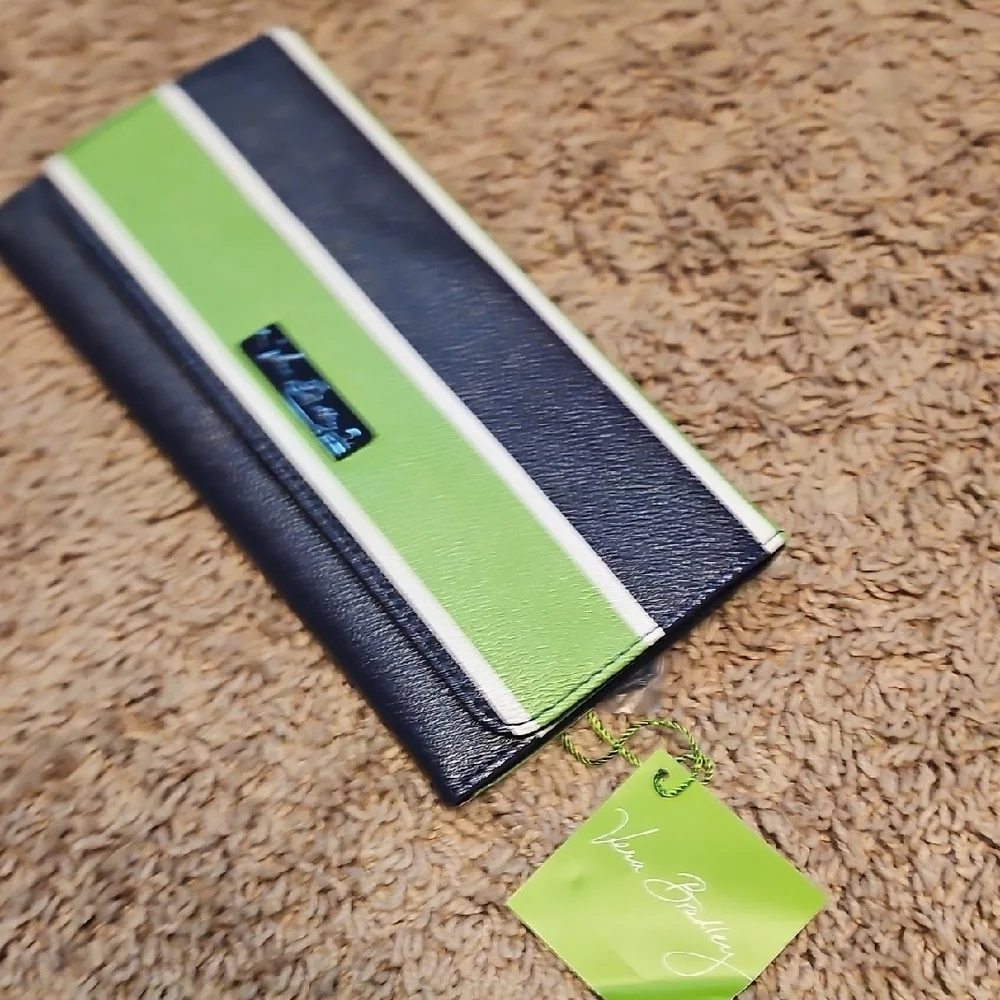Vera Bradley Trifold Wallet In Lucky Stripe - Picture 8 of 10